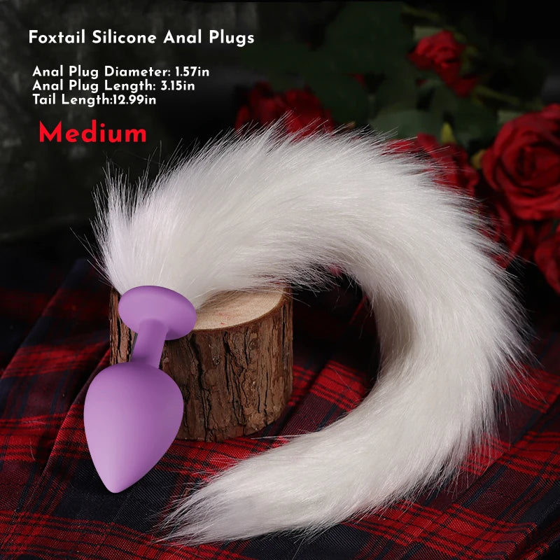 Plug silicone lapin rose et violet  M